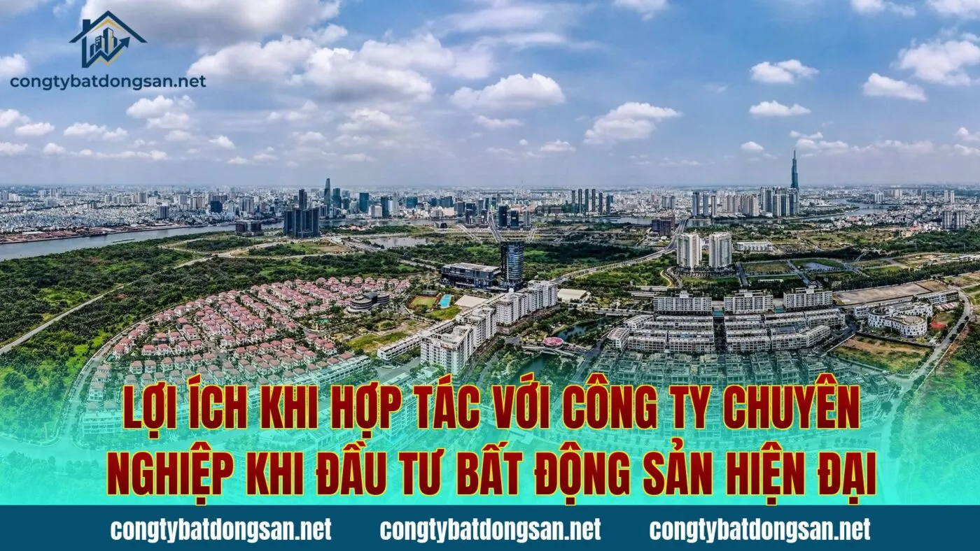 Lợi ích khi hợp tác với công ty chuyên nghiệp khi đầu tư bất động sản hiện đại