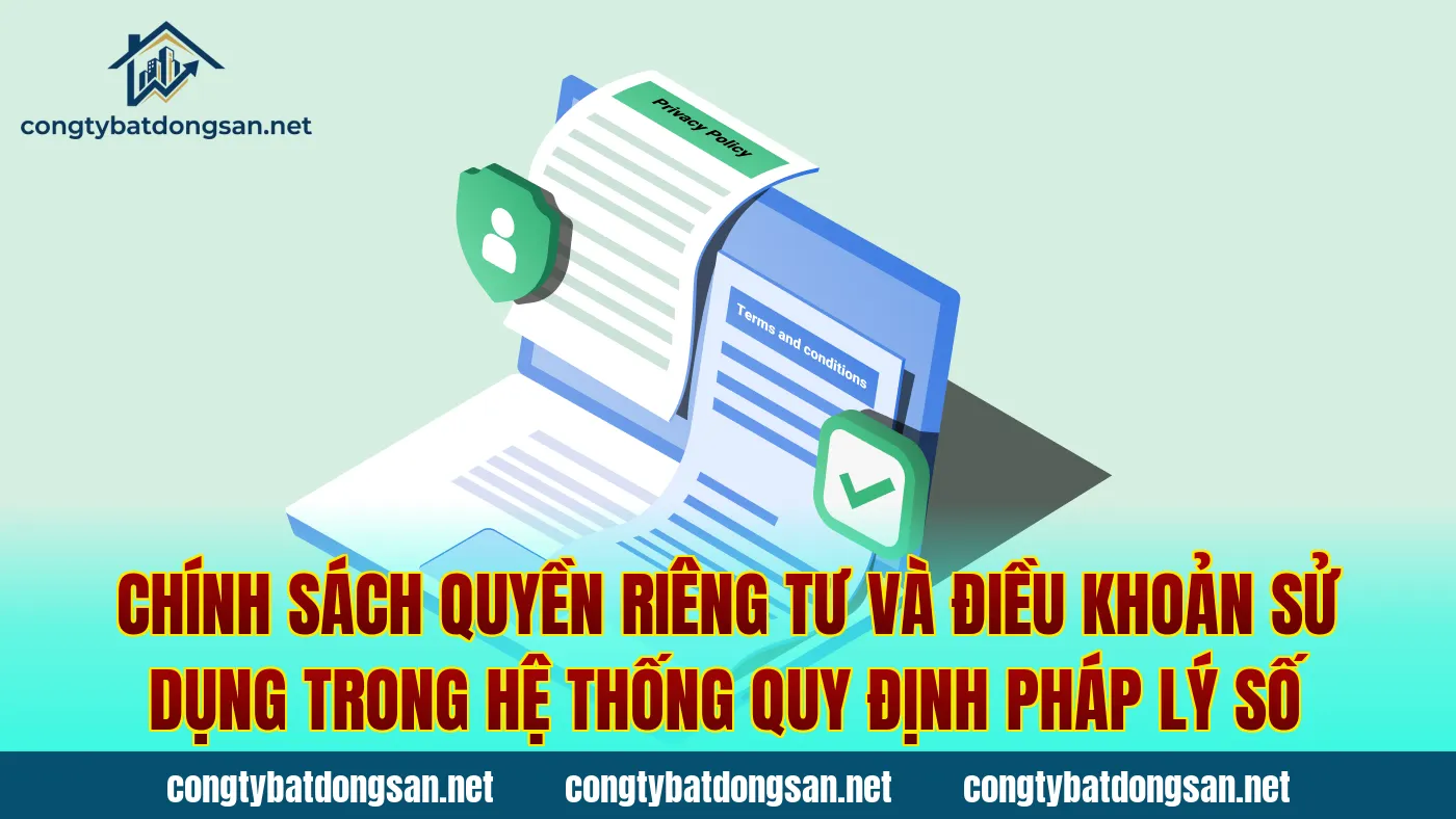 Chính sách quyền riêng tư và điều khoản sử dụng trong hệ thống quy định pháp lý số