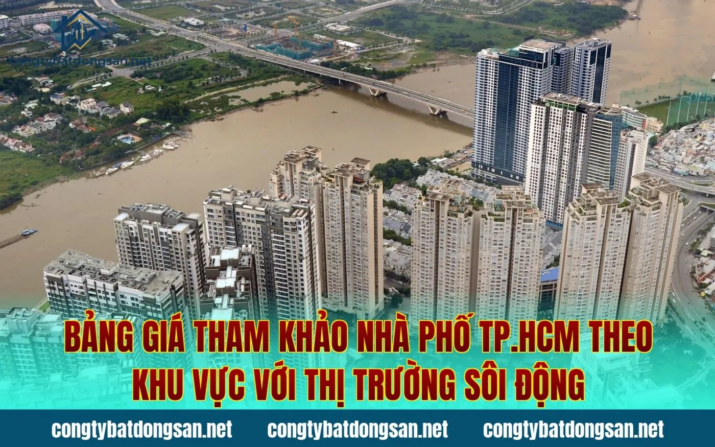 Bảng giá tham khảo nhà phố TP.HCM theo khu vực với thị trường sôi động