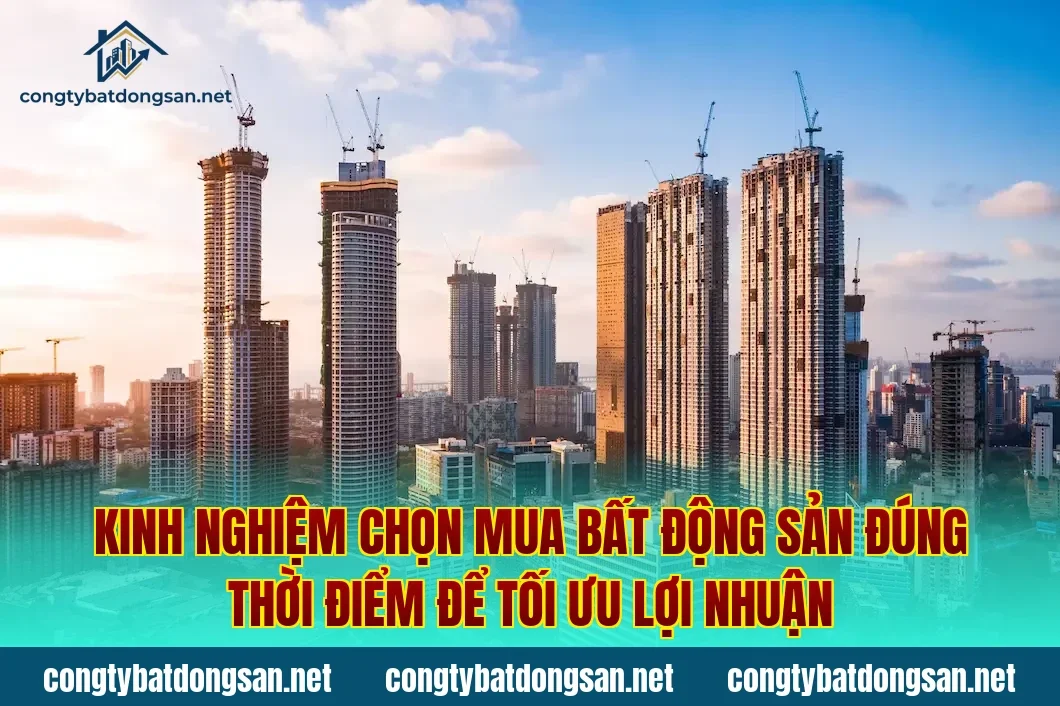 Kinh nghiệm chọn mua bất động sản đúng thời điểm để tối ưu lợi nhuận