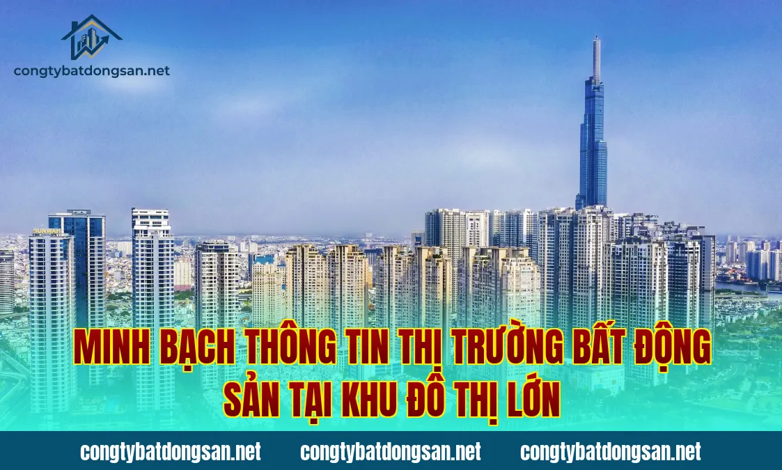 Minh bạch thông tin thị trường bất động sản tại khu đô thị lớn