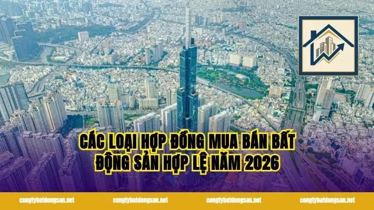 Các Loại Hợp Đồng Mua Bán Bất Động Sản Hợp Lệ Năm 2026