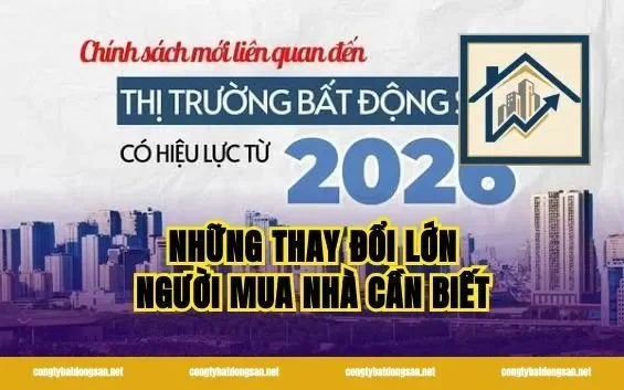 Những Thay Đổi Lớn Người Mua Nhà Cần Biết